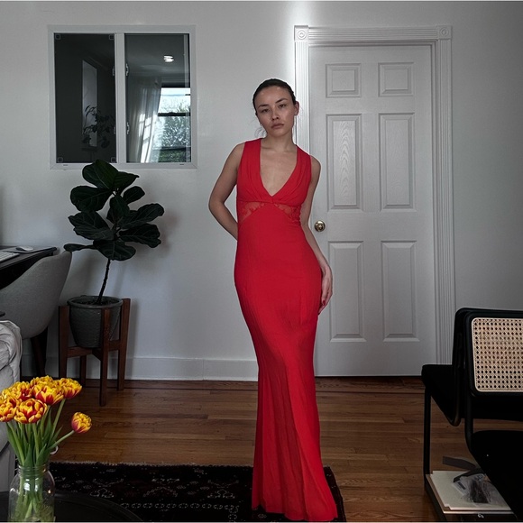 Roberto Cavalli Vintage Red Gown - Picture 3 of 10